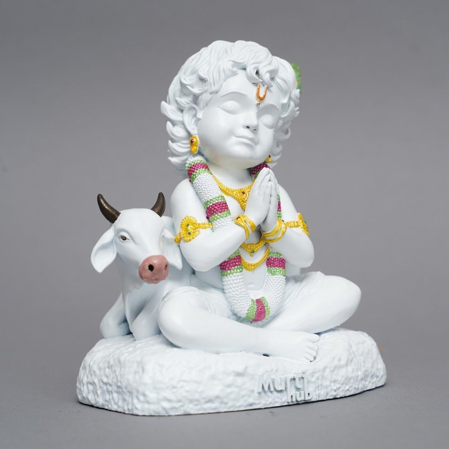 Baal Krishna with Cow 8 CM