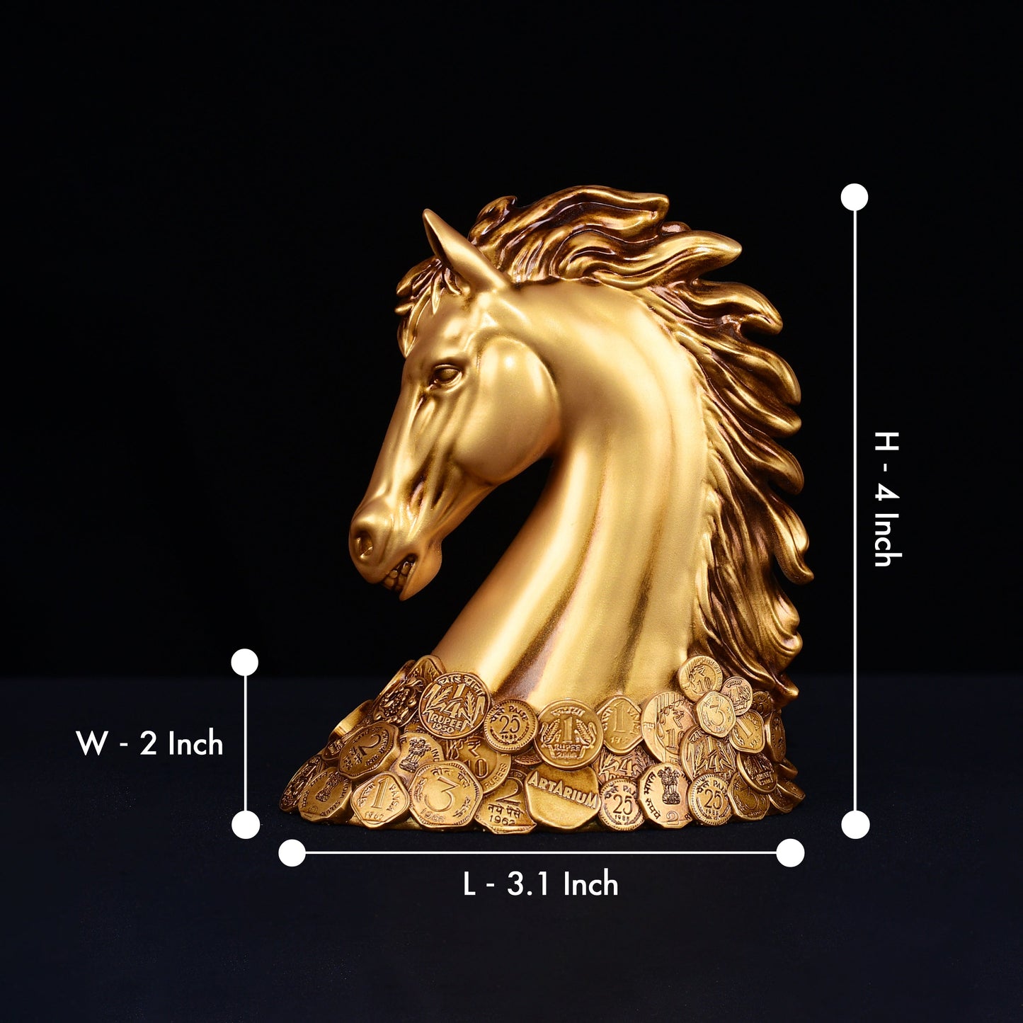 New Coin Horse Head Car Dashboard