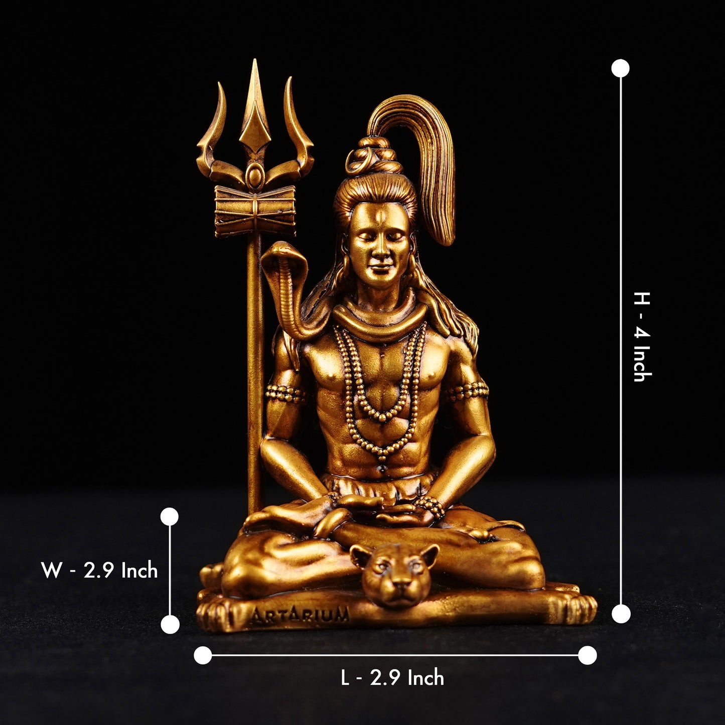 Meditating Lord Shiva Car Dashboard