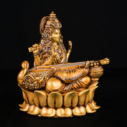 Veena Vadini Saraswati Car dashboard