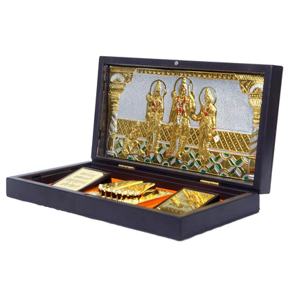 Ram Darbar Pocket temple for gifting and Home Decor Brown