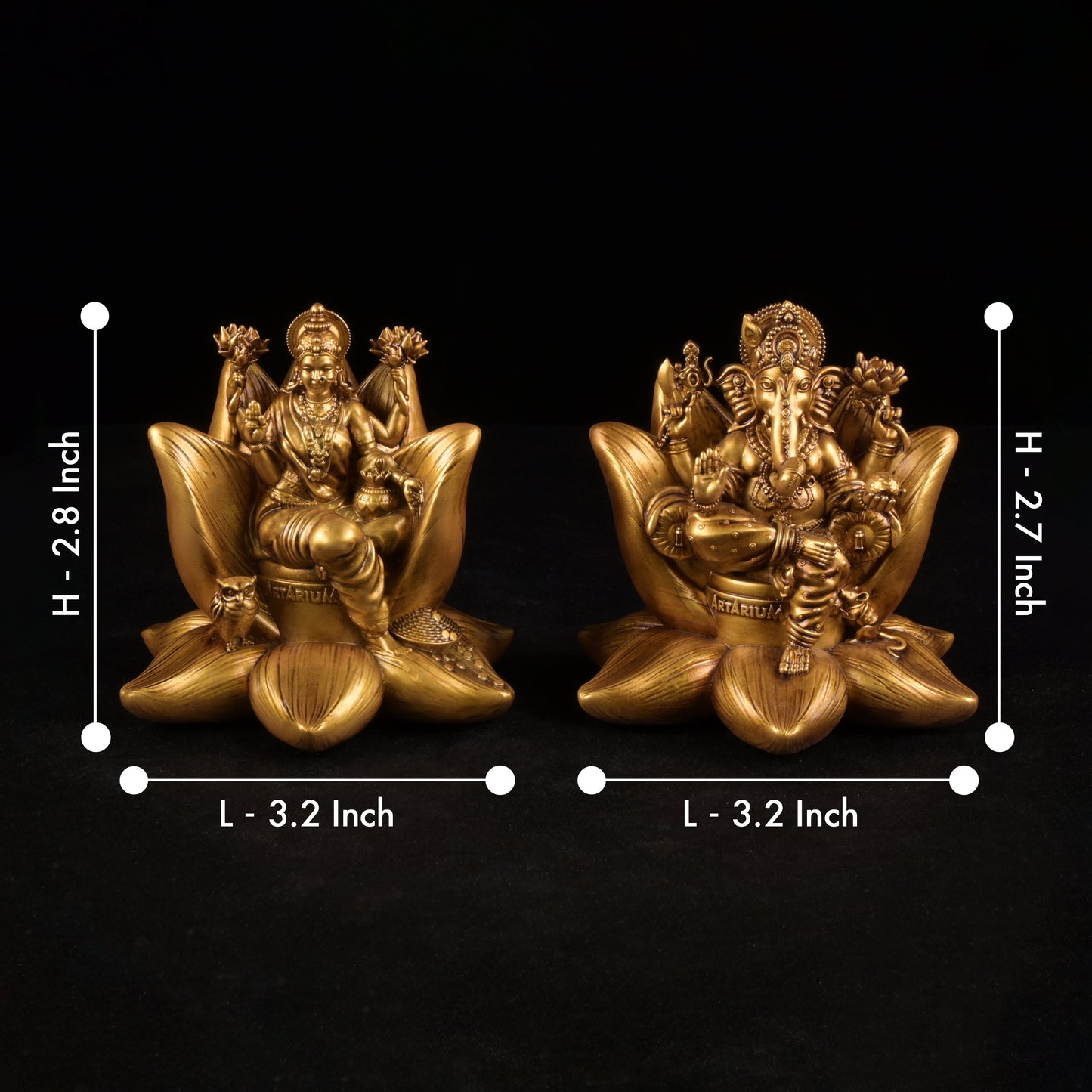 Padma Laxmi Ganesha Idol Car Dashboard