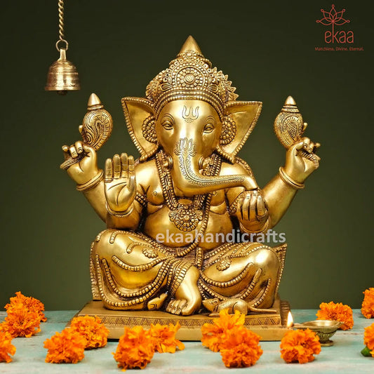 Lord Ganesha Idol – Remover of Obstacles & Giver of Prosperity