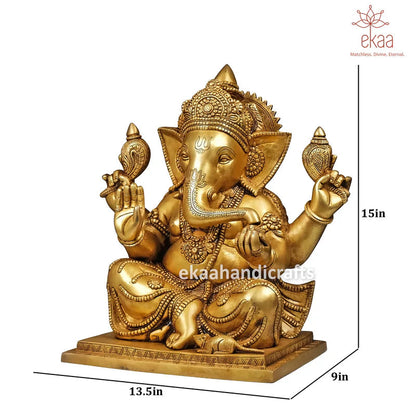 Lord Ganesha Idol – Remover of Obstacles & Giver of Prosperity