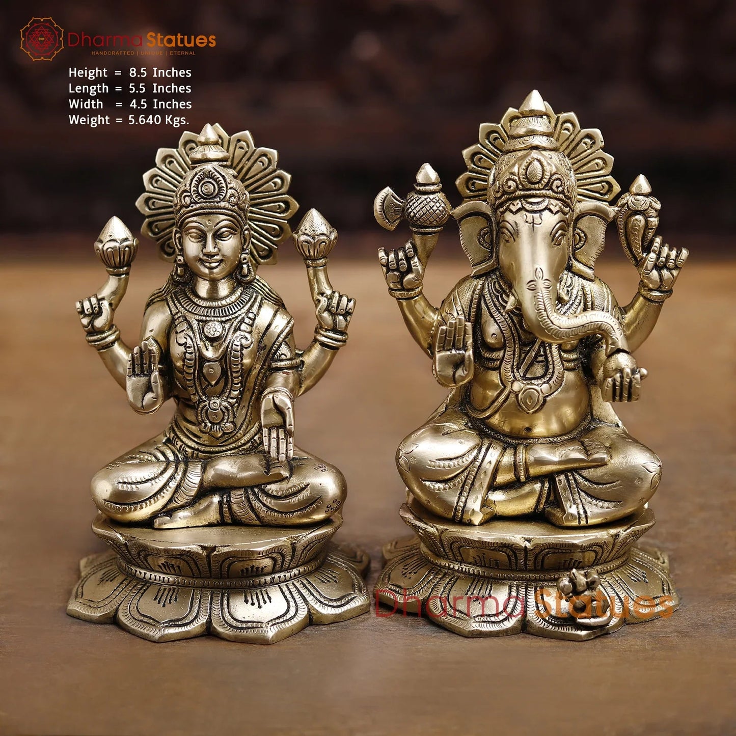 Ganesh & Laxmi Idols Set – Symbol of Divine Prosperity & Wisdom