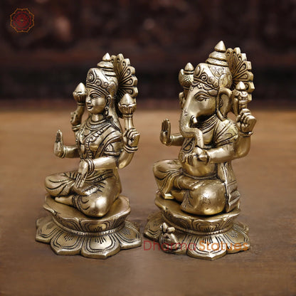 Ganesh & Laxmi Idols Set – Symbol of Divine Prosperity & Wisdom