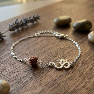 Rudraksha Silver Bracelet