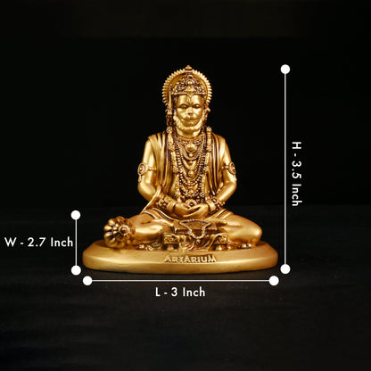 Meditating Hanuman Car Dashboard