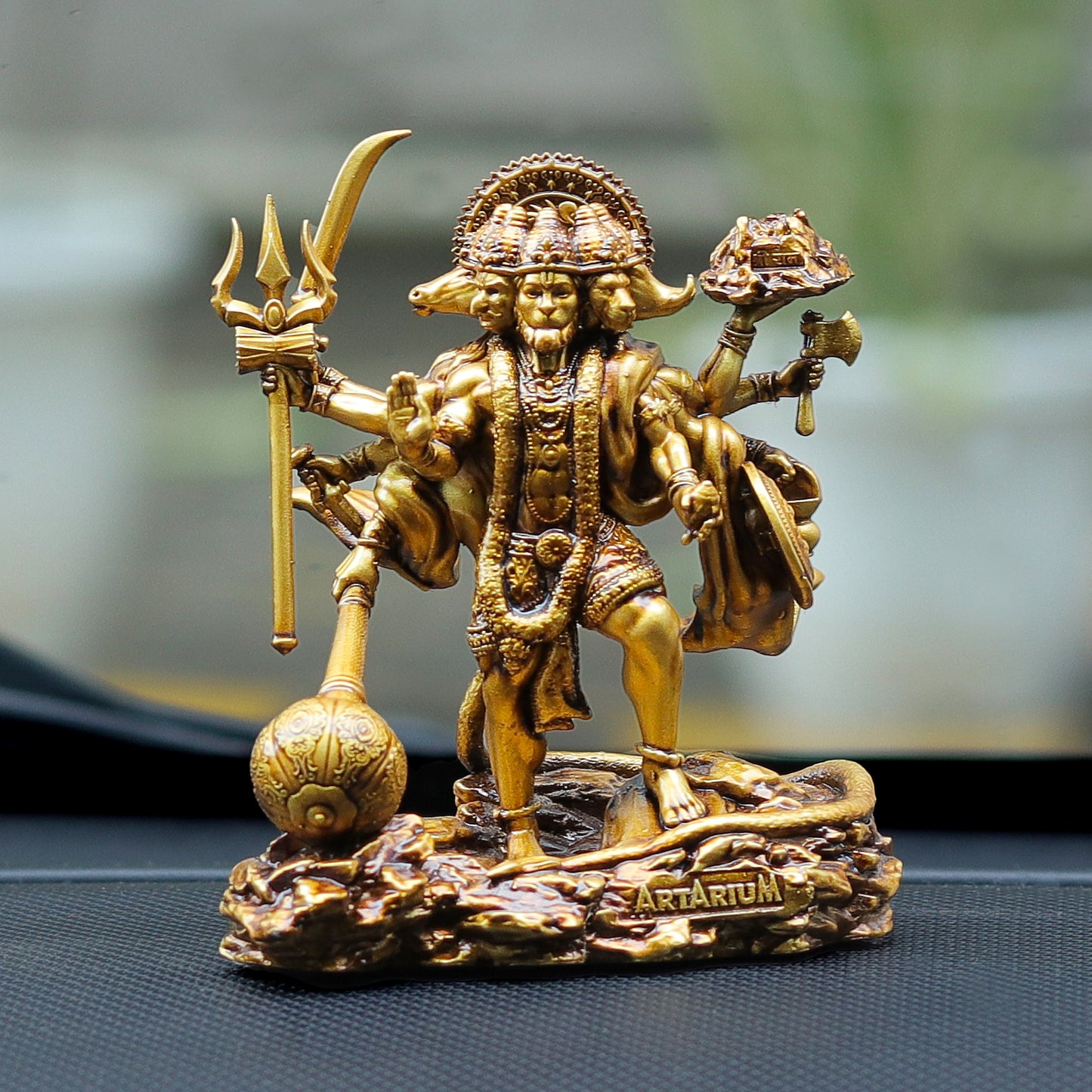 Standing Panchmukhi Hanuman Car Dashboard Idol