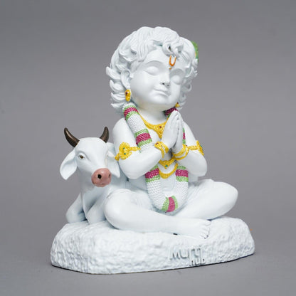 Baal Krishna with Cow 8 CM